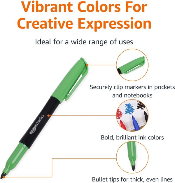 Fabric Markers, Assorted Colors, 8-Pack - Image 3