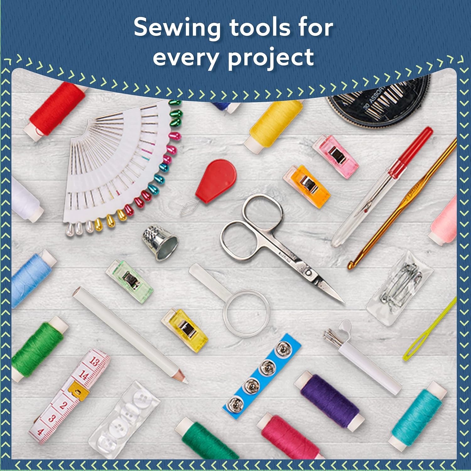 ARTIKA Sewing Kit for Adults and Kids - Small Beginner Set w/Multicolor Thread, Needles, Scissors, Thimble & Clips - Emergency Repair and Travel Kits - Sewing Accessories and Supplies - Image 9