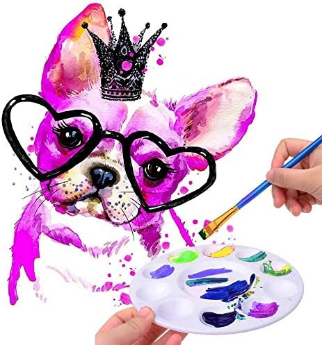 Hulameda Paint Tray Palettes, Plastic Paint Pallets for Kids or Students to Paints on School Project or Art Class-12pcs - Image 4