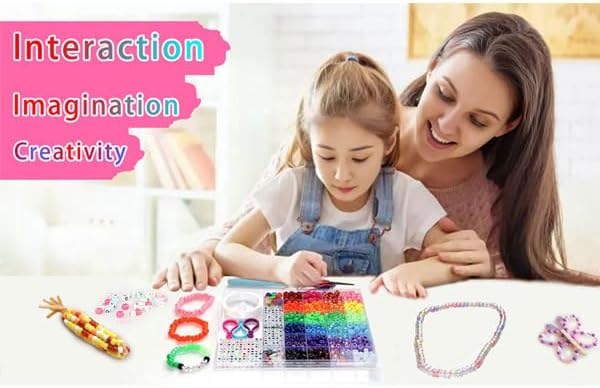LIS HEGENSA 24 Color Pony Beads Bulk 1000 Pcs,Kandi Beads for Necklace Jewelry Making Earring Hair Braiding,Bracelets Making Kits,Hair Bead,Bracelet Beads,Plastic Beads for Crafts Braids Girls - Image 8