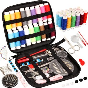 Sewing Kit Basic,Marcoon Needle and Thread Kit with Sewing Supplies and Accessories for Adults,Kids,Beginner,Home,Travel,Emergency Including Scissors,Measure Tape,Needle Threader and More