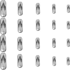 Silver Tone Stainless Steel Ball Chain Connector Clasps Fits for1.6/2/2.4/3.2/4mm Beaded Ball Chain Clips
